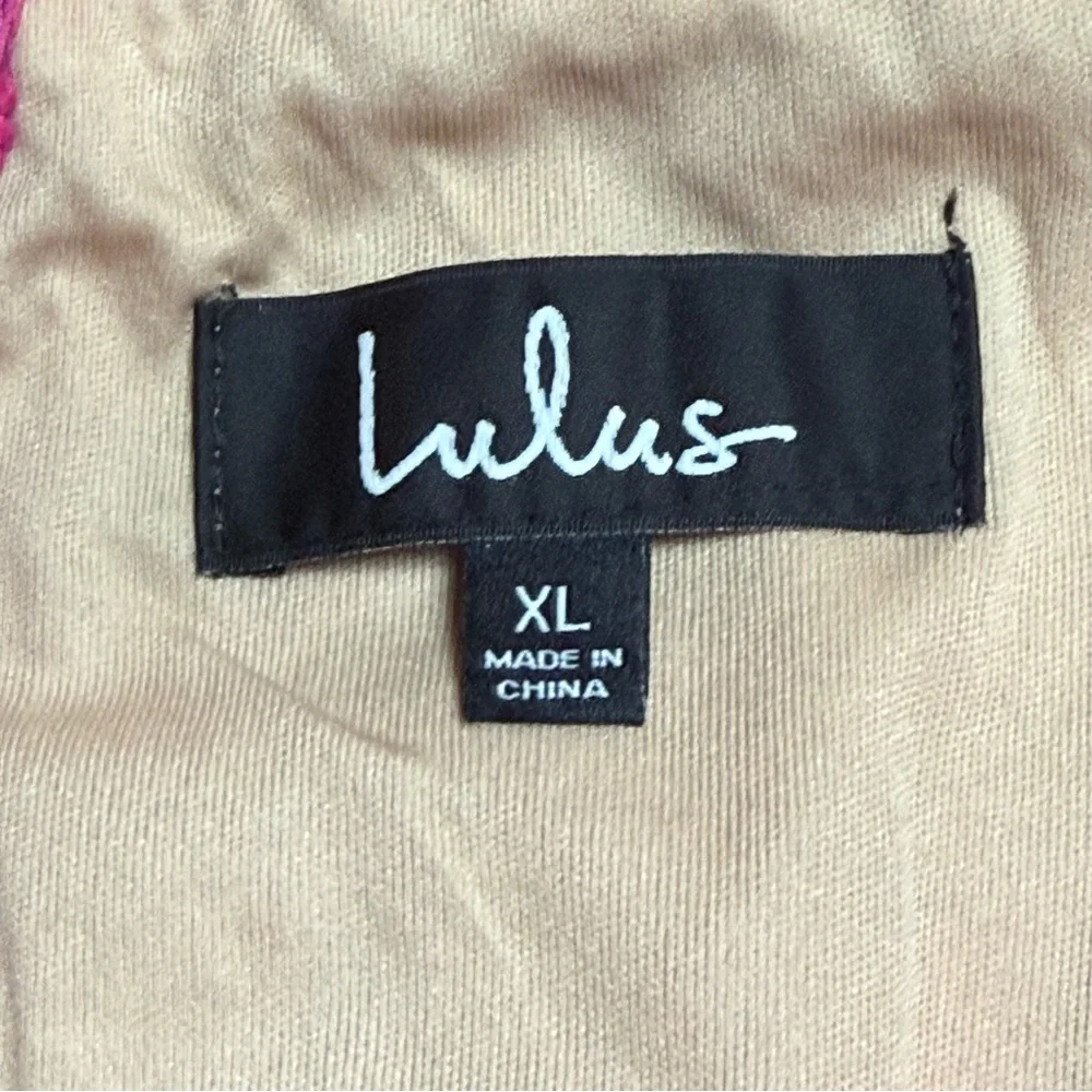 LULUS Deeply Cherished Hot Pink Lace Midi Dress XL - Picture 4 of 13